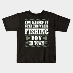 Fishing fishing fishing fishing rod natural carp fishing. Kids T-Shirt